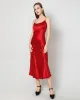 Solid Color Silk Satin Slip Long Dress sold by DAISYSILK