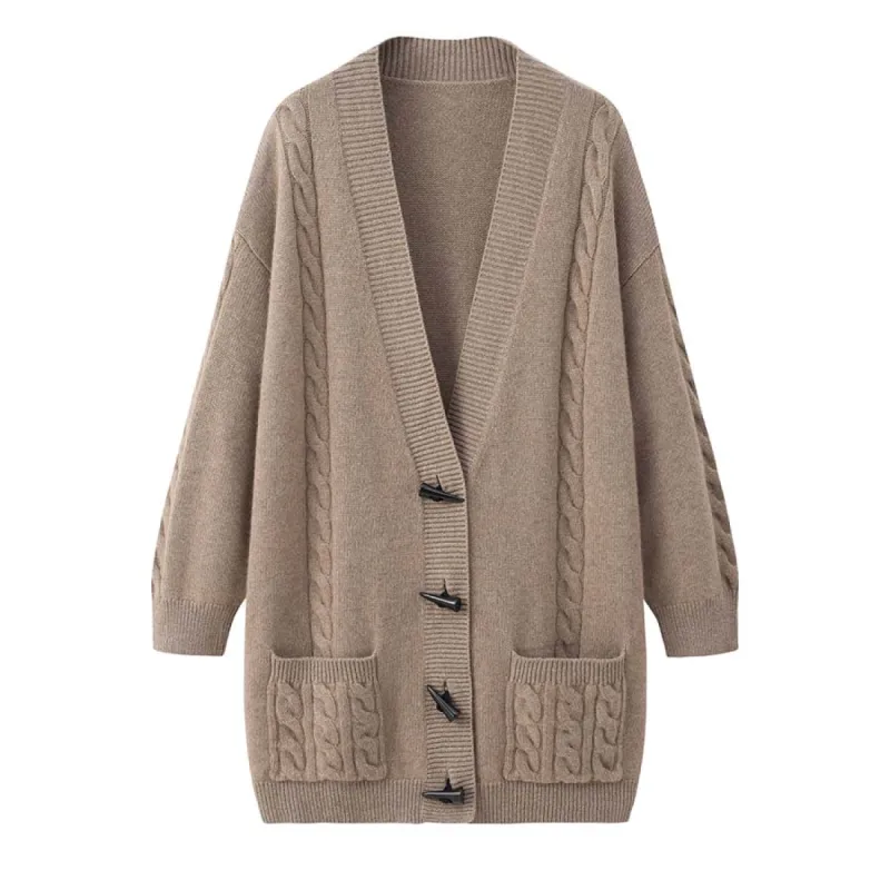 Cashmere Medium Length Cardigan sold by DAISYSILK