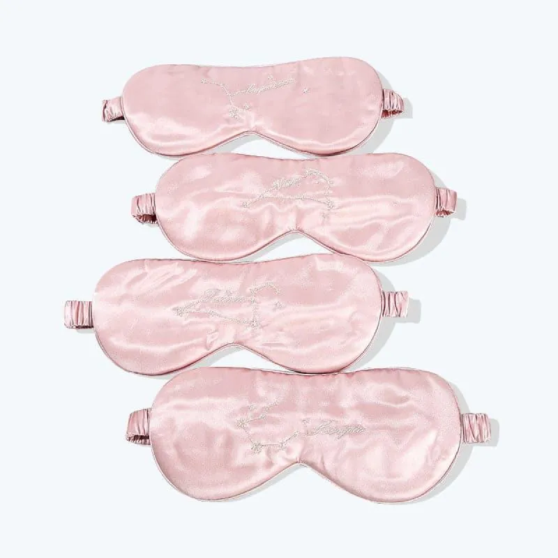 12 Constellation Pink Silk Sleep Mask 22 Momme sold by DAISYSILK
