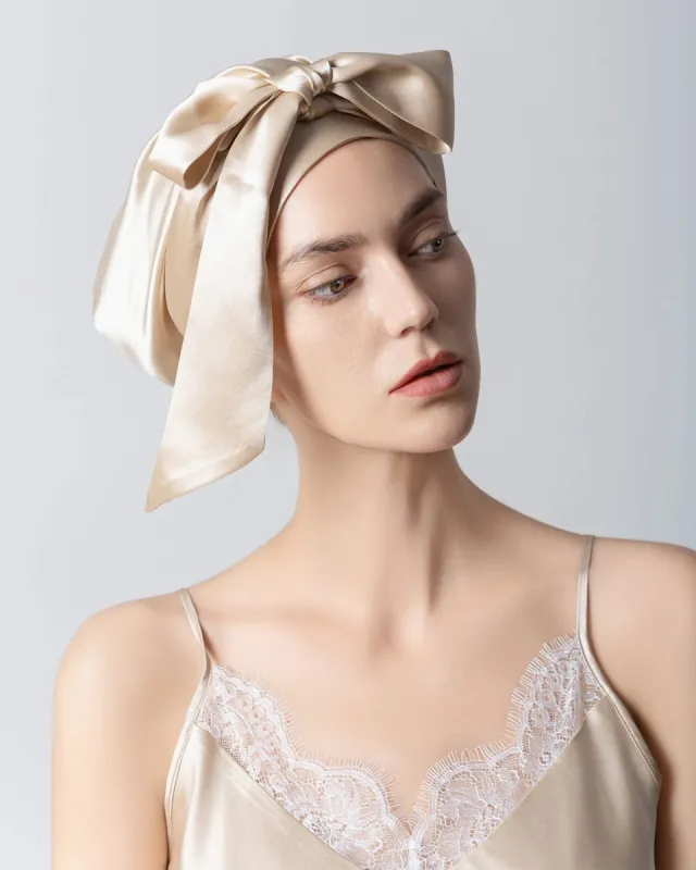 Silk Hair Bonnet for Sleeping sold by DAISYSILK