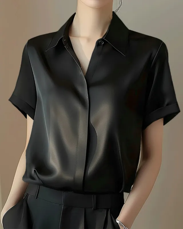 Women's Classic Button Down Silk Shirt sold by DAISYSILK