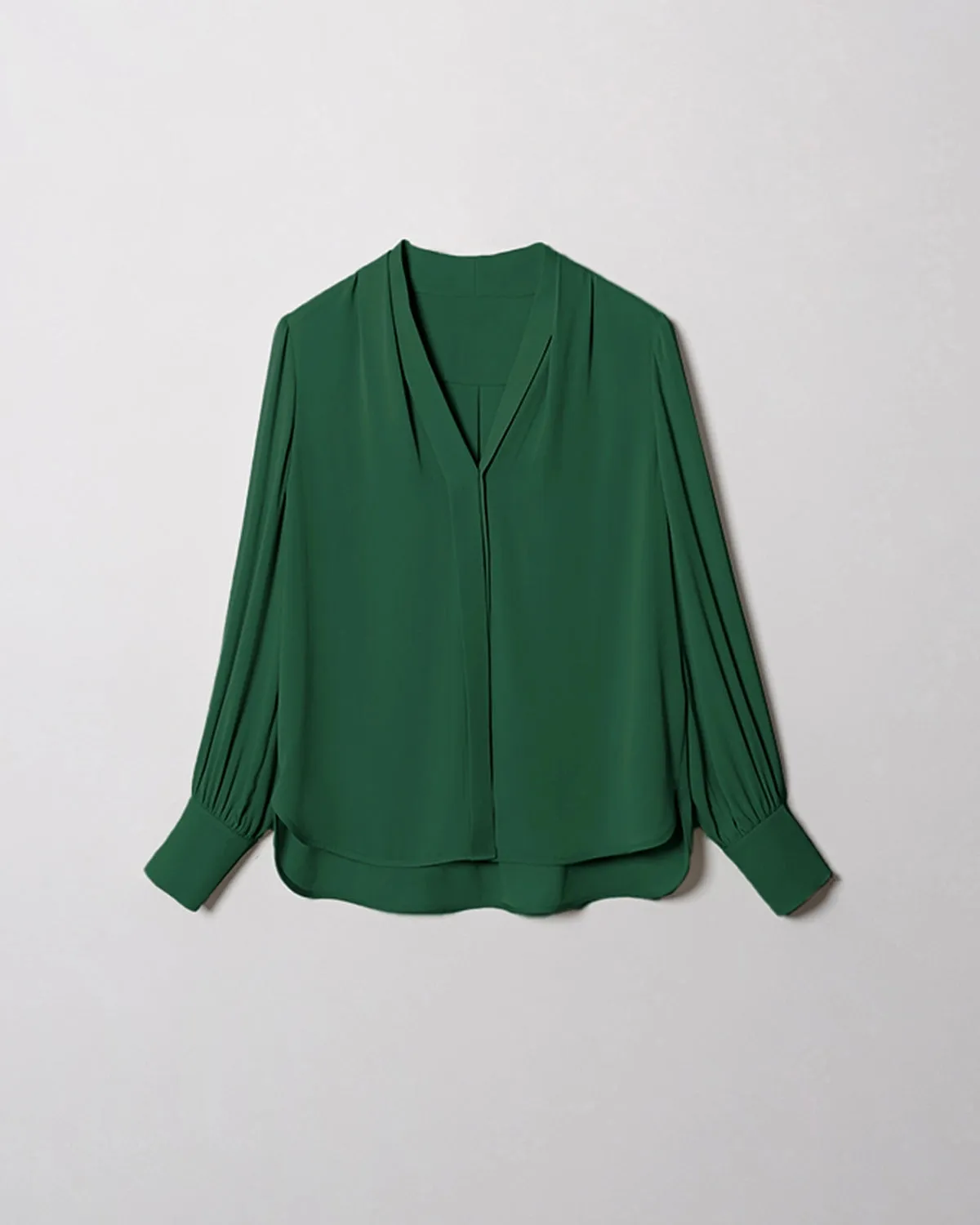 Chic Deep V-Neck Silk Blouse sold by DAISYSILK product image thumbnail 2