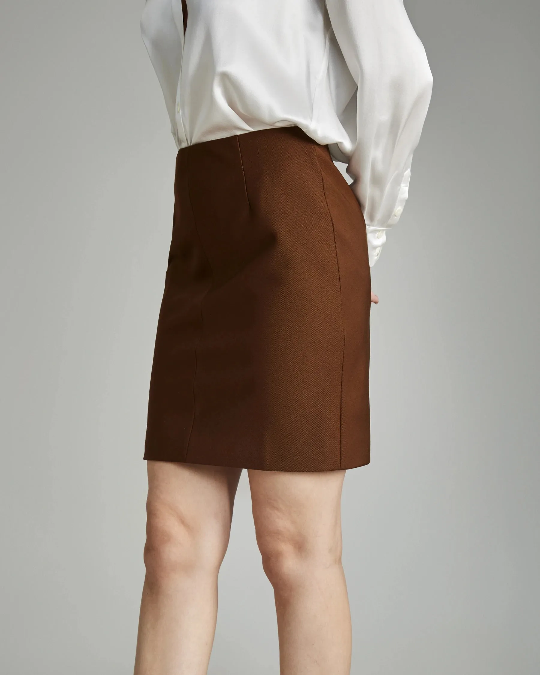 Classic Wool Mini Skirt sold by DAISYSILK product image thumbnail 4