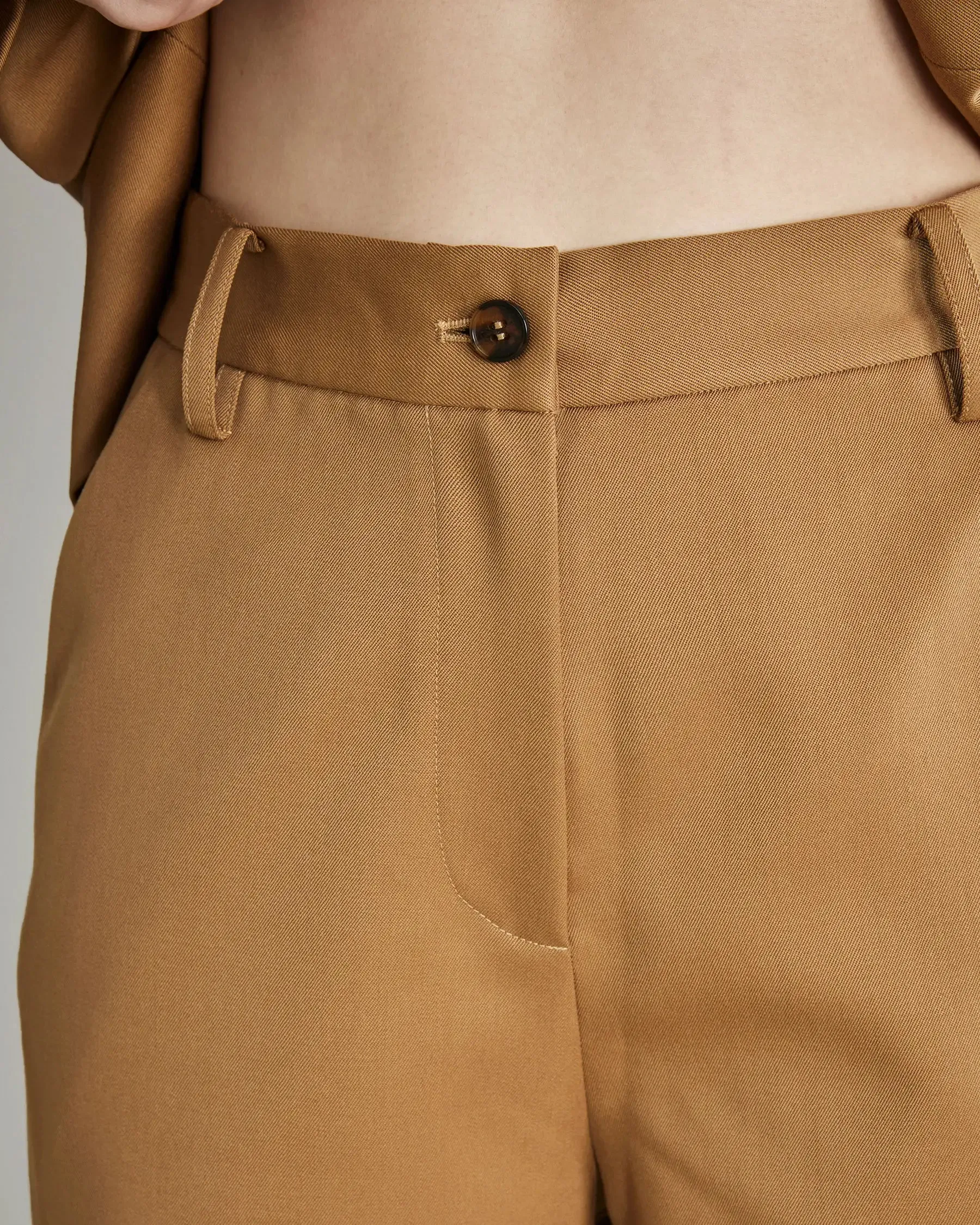 Wool Flared Suit Trousers for Women sold by DAISYSILK product image thumbnail 3