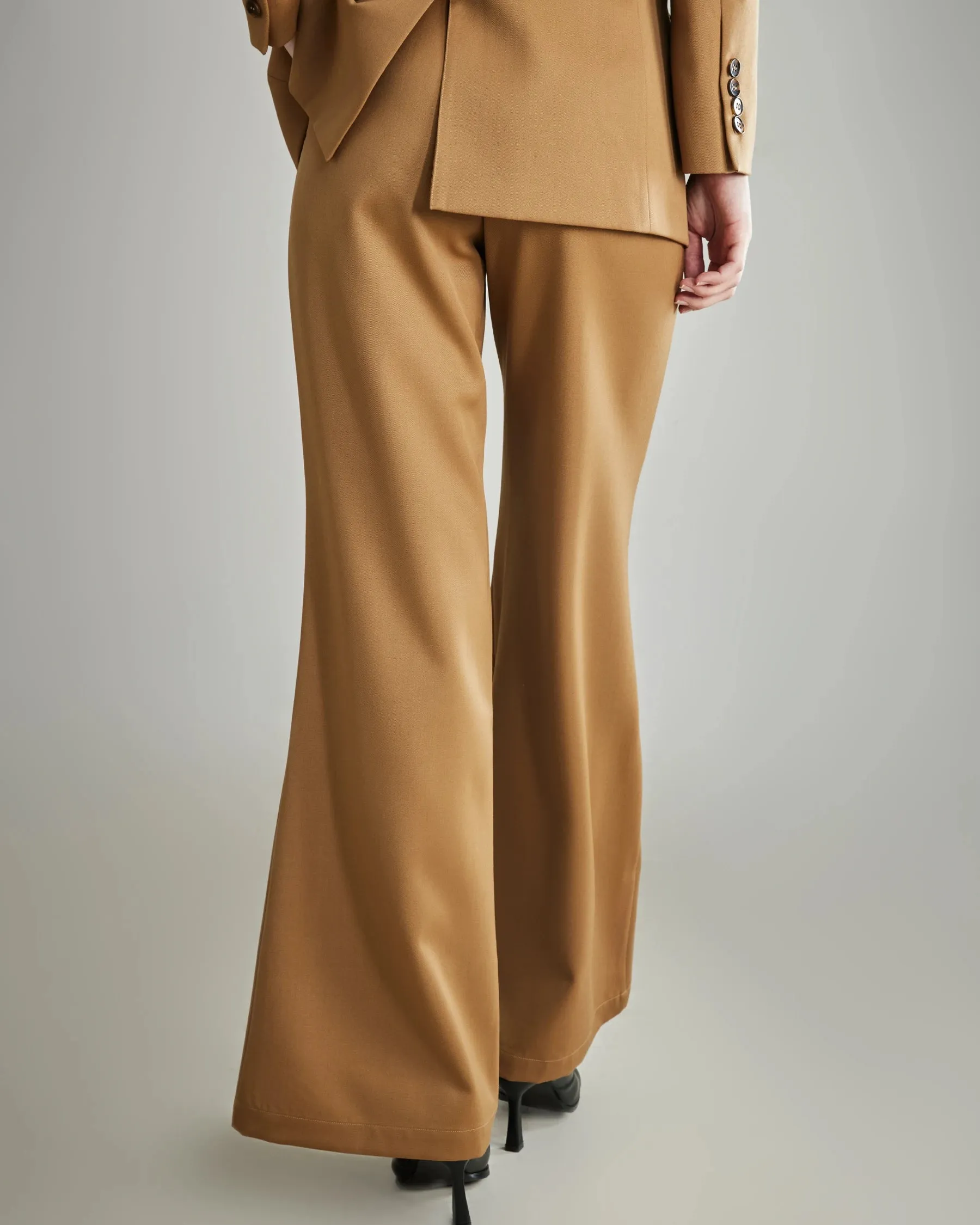 Wool Flared Suit Trousers for Women sold by DAISYSILK product image thumbnail 2