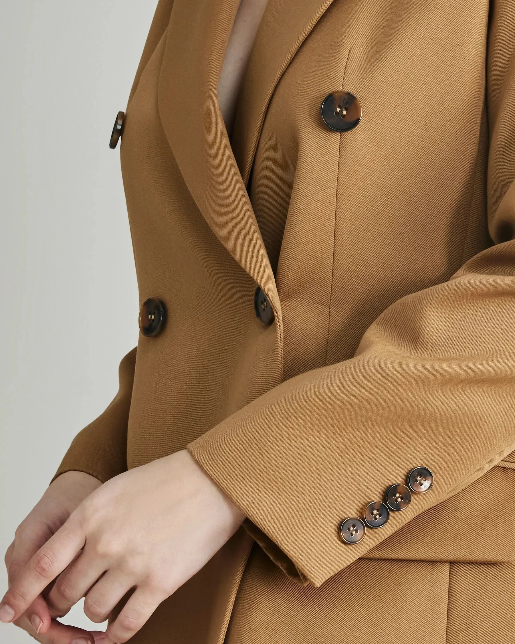 Women's Wool Double-Breasted Blazer sold by DAISYSILK product image thumbnail 3