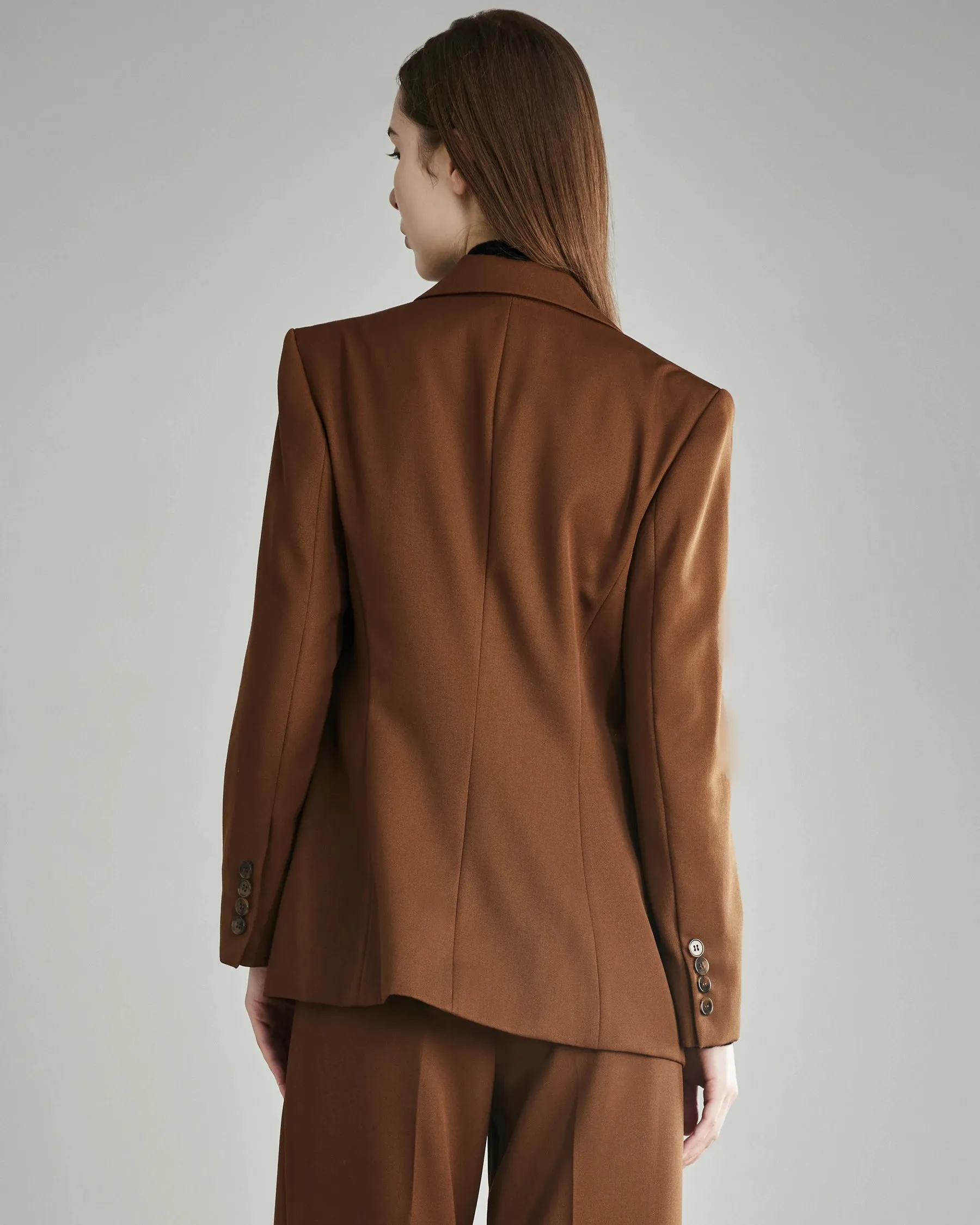 Women's Wool Blazer with Single Button sold by DAISYSILK product image thumbnail 2