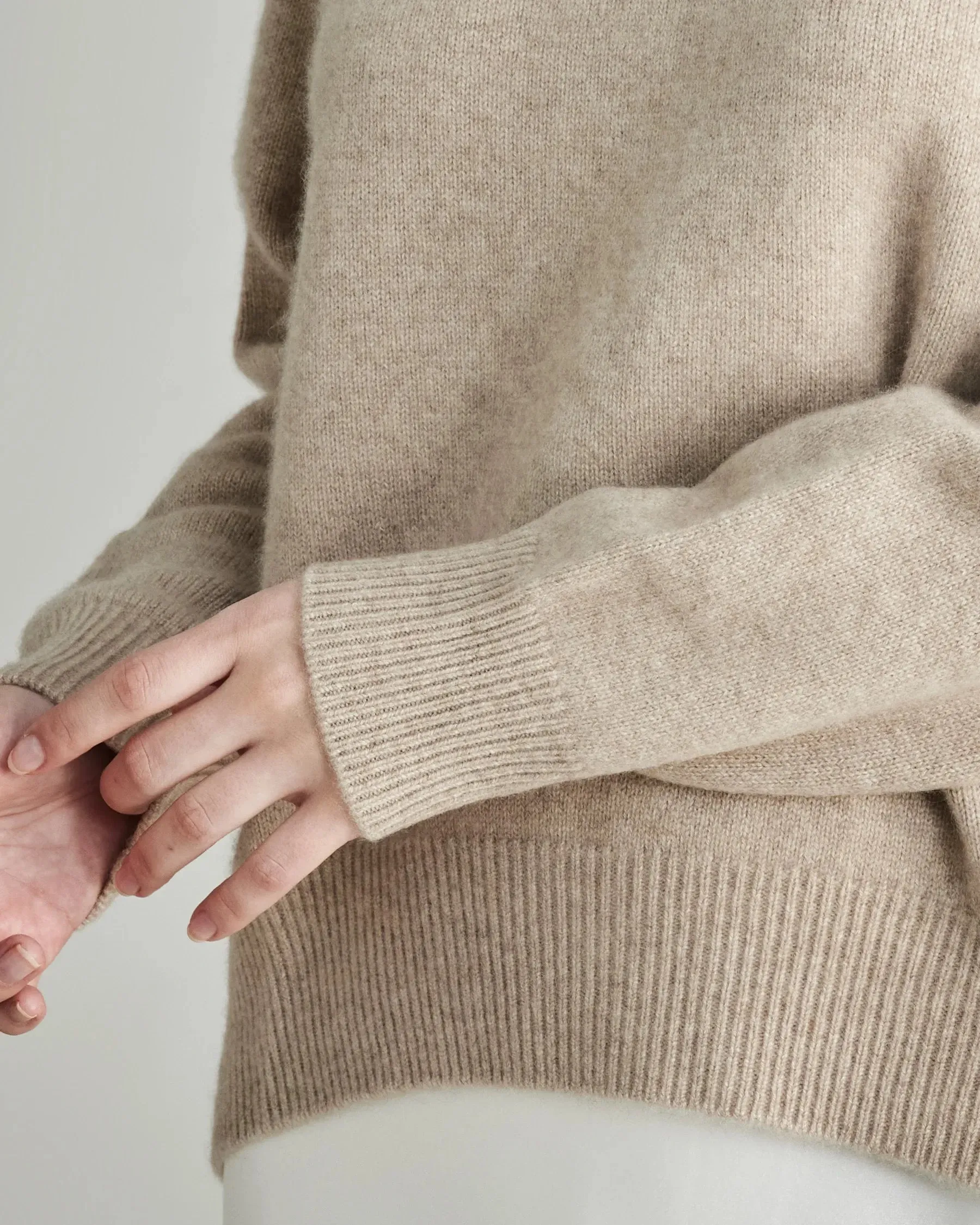 Women's Loose Turtleneck Cashmere Sweater sold by DAISYSILK product image thumbnail 3