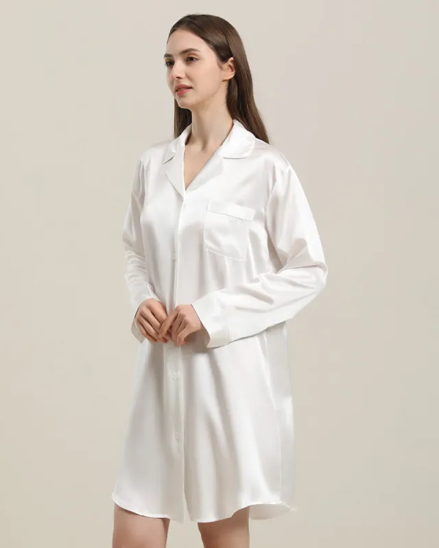 Silk Shirt Pajamas Sleepwear Piping Style sold by DAISYSILK