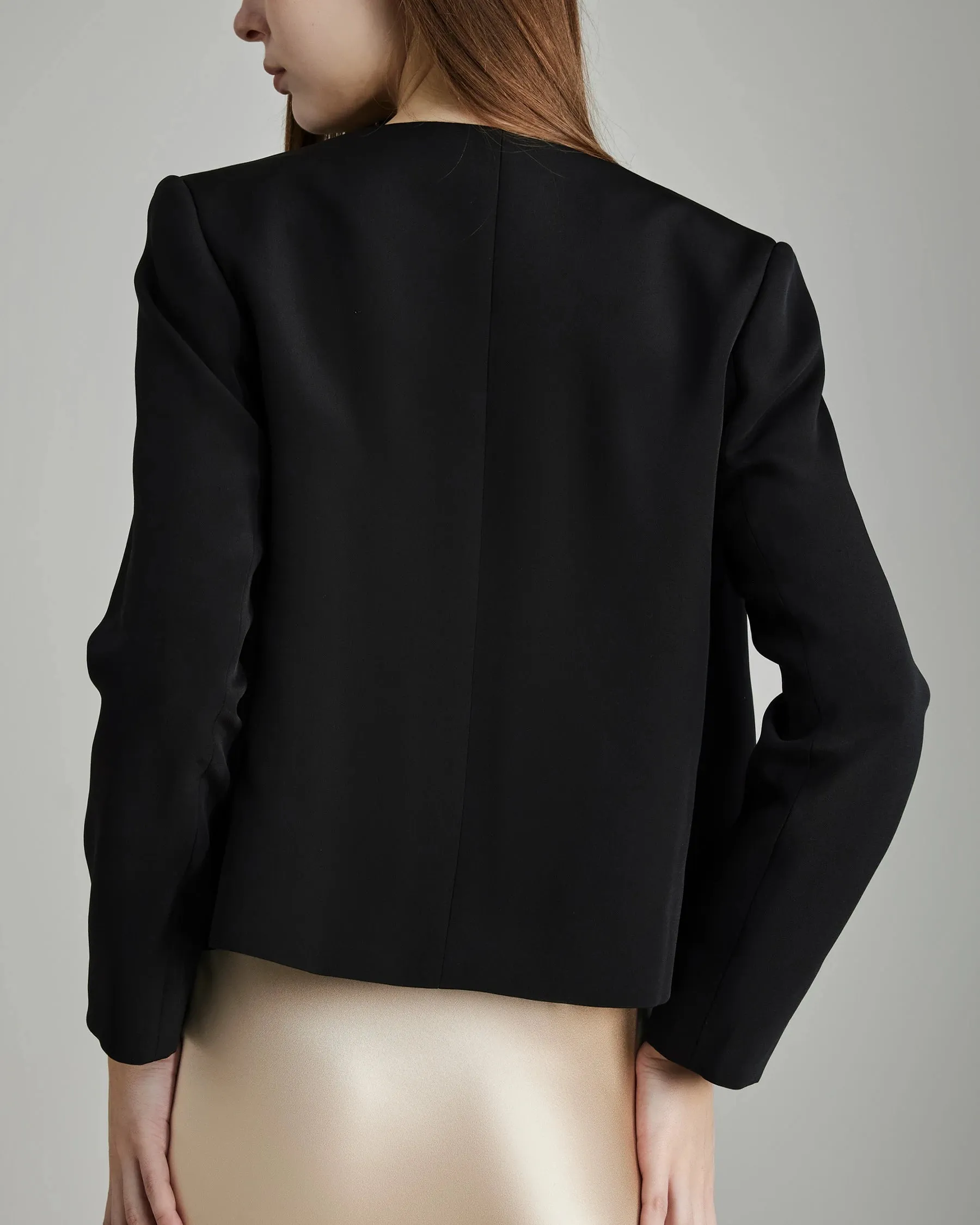 40 Momme Open Front Silk Blazer sold by DAISYSILK product image thumbnail 2