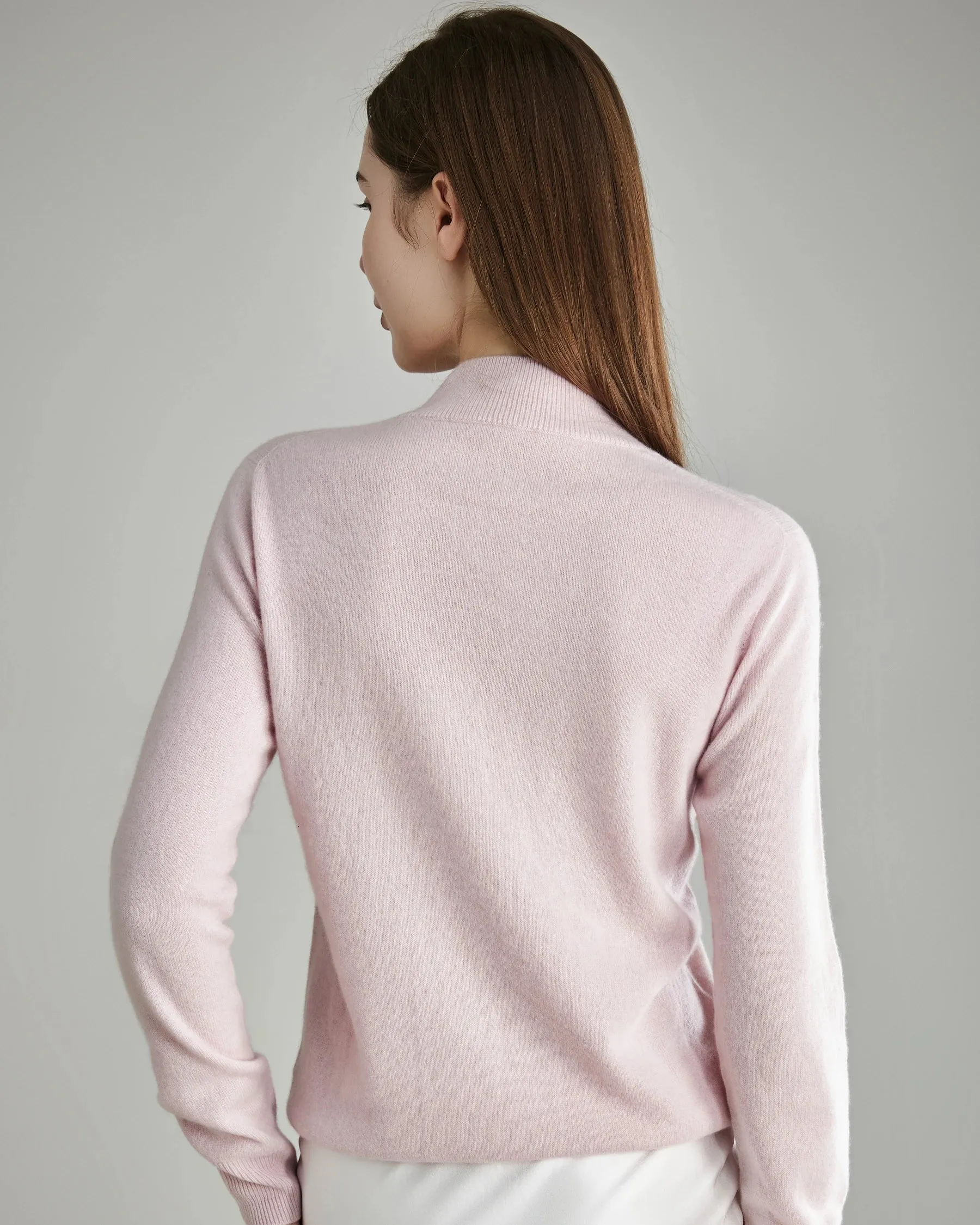 Mock Neck Cashmere Sweater sold by DAISYSILK product image thumbnail 2