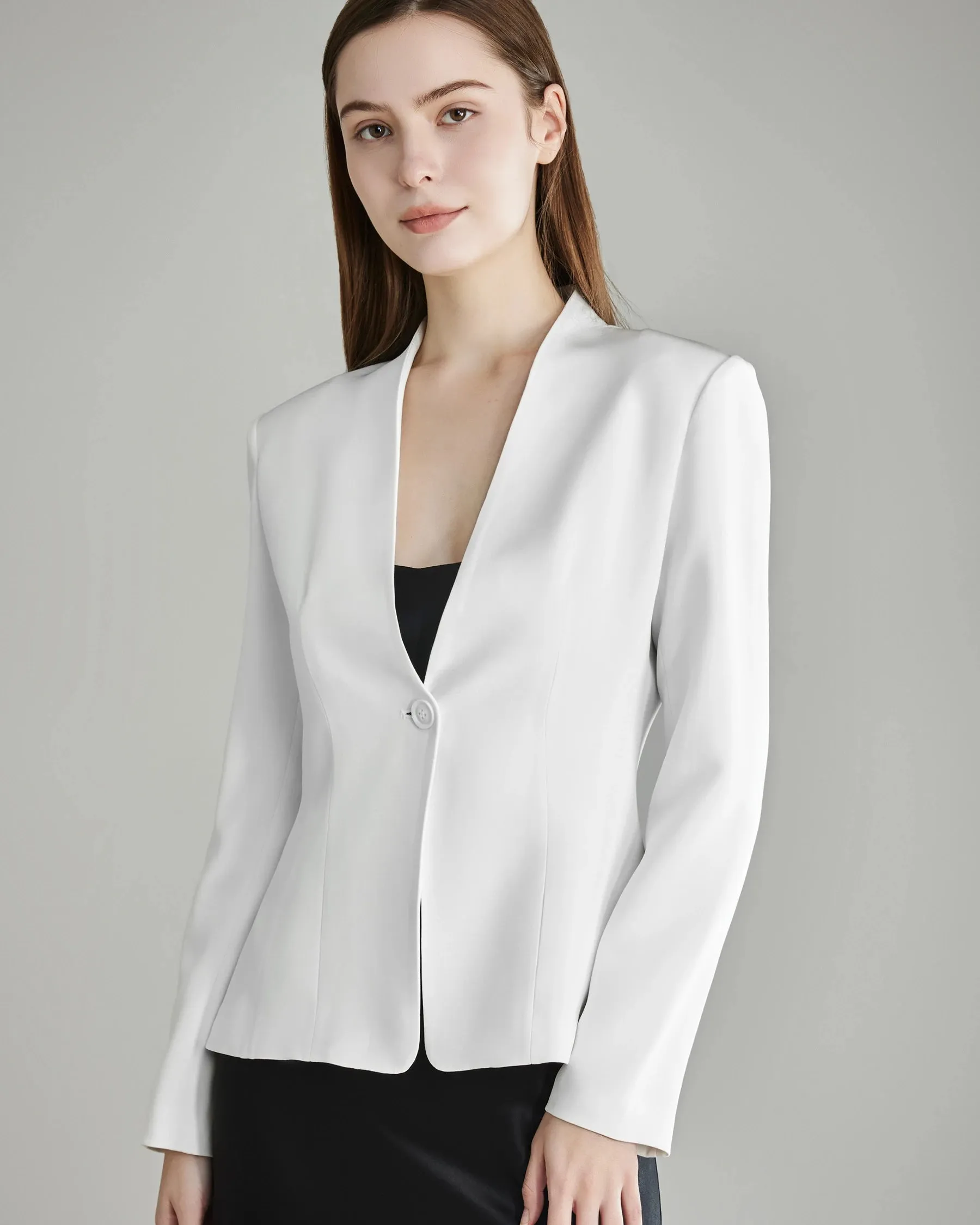 40 Momme Collarless Silk Blazer sold by DAISYSILK product image thumbnail 5