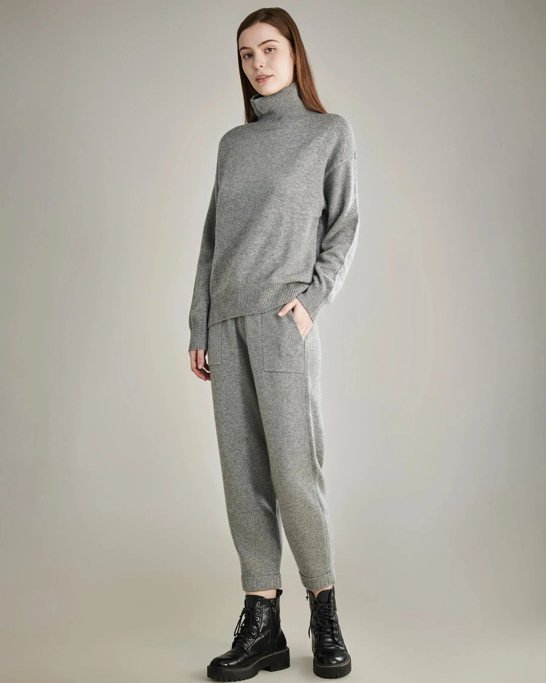 Loose Casual Cashmere Pants sold by DAISYSILK product image thumbnail 4