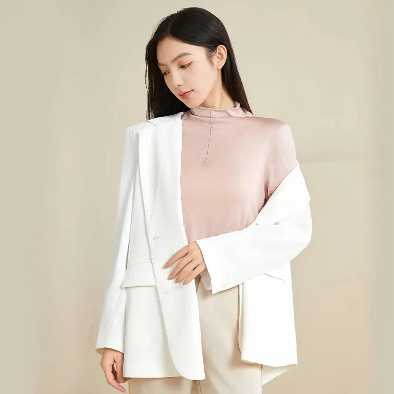 100% Silk Mock-Neck Top sold by DAISYSILK product image thumbnail 2