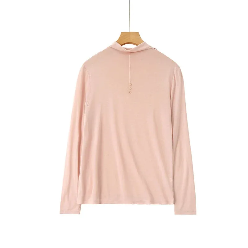 100% Silk Mock-Neck Top sold by DAISYSILK product image thumbnail 4