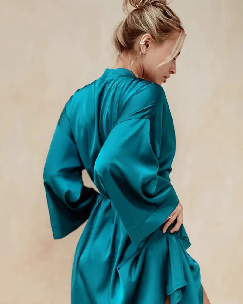 Knee-Length Silk Robe sold by DAISYSILK product image thumbnail 2