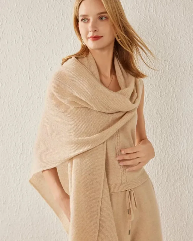 Women's Cashmere Fringe Scarf sold by DAISYSILK