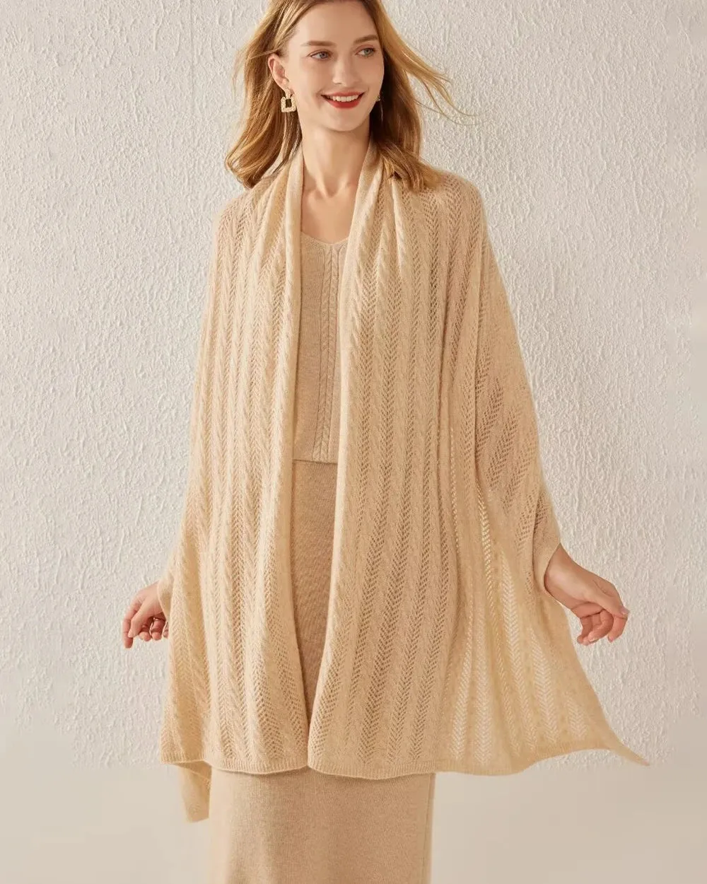 Classic Cashmere Wrap Scarf sold by DAISYSILK product image thumbnail 2