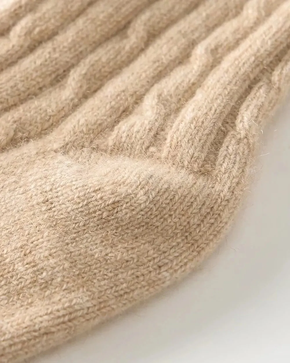 Knit Cashmere Crew Socks sold by DAISYSILK product image thumbnail 4