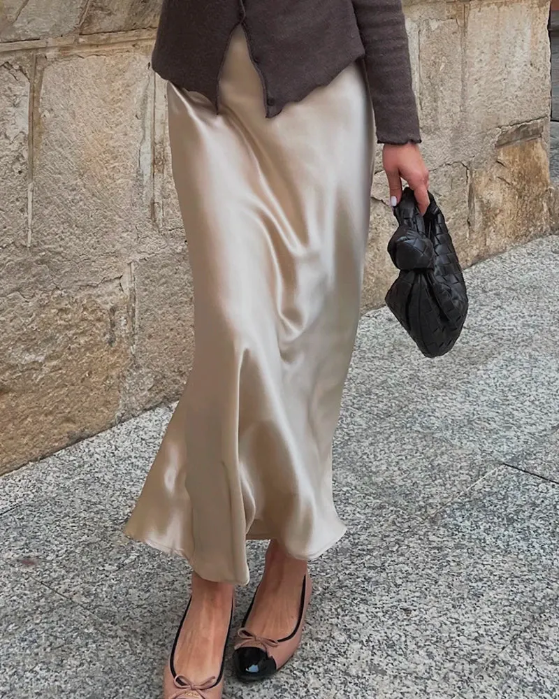 22 Momme Silk Maxi Skirt sold by DAISYSILK product image thumbnail 2