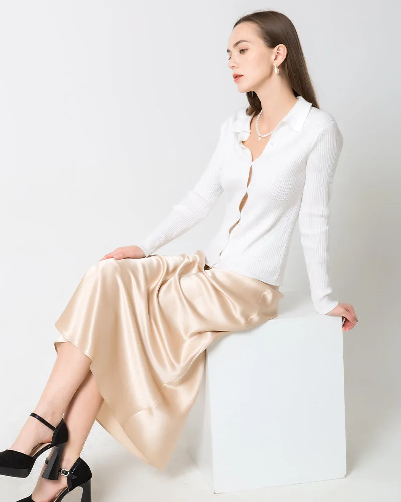 22 Momme Silk Maxi Skirt sold by DAISYSILK product image thumbnail 5