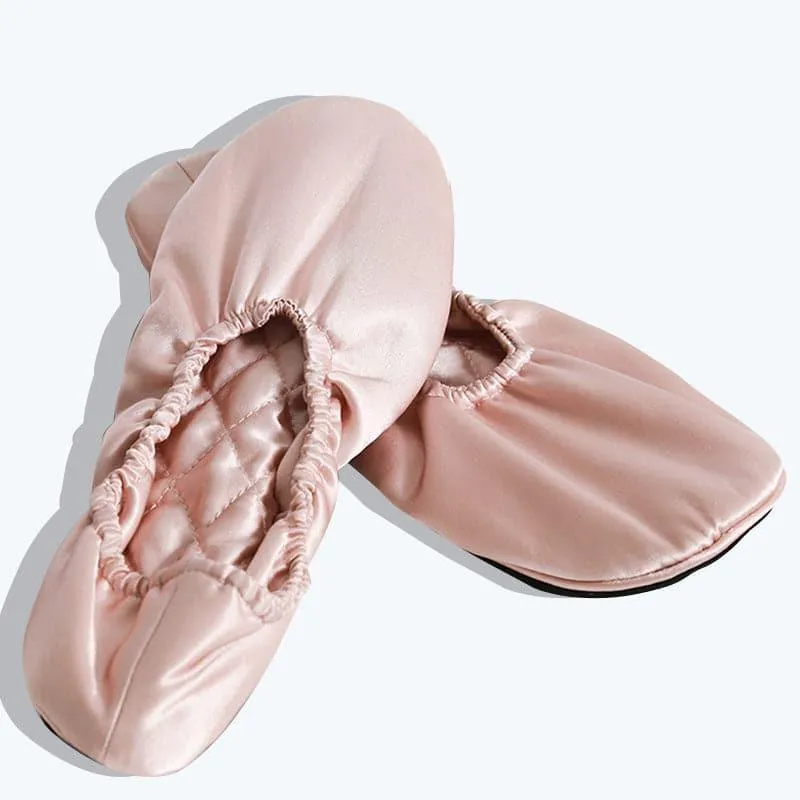 Silk Travel Suit 3 PCS Storage Bag Slippers And Eyemask sold by DAISYSILK product image thumbnail 2