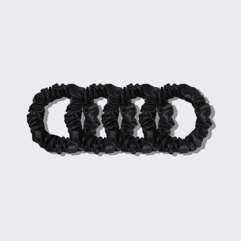 22 Momme 2.5 CM Silk Hair Loop Scrunchy 4PCS Set sold by DAISYSILK