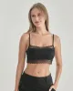Knit Silk Bralette Square Neck Lace Crop Top sold by DAISYSILK