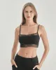 Knit Silk Bralette Square Neck Lace Crop Top sold by DAISYSILK