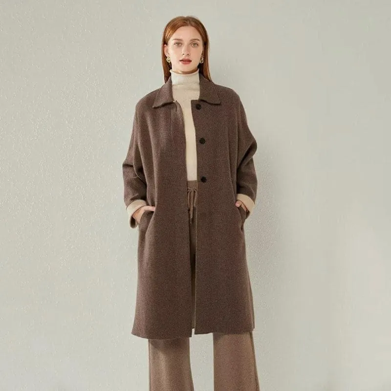 Pure Cashmere Women Coat sold by DAISYSILK