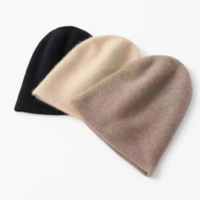 Cashmere Double Layer Fabric Caps sold by DAISYSILK