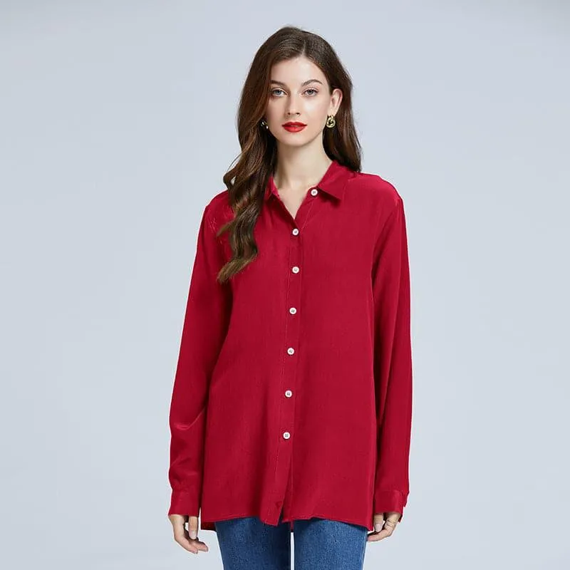 Silk Classic Long-Sleeve Women Shirt sold by DAISYSILK product image thumbnail 3