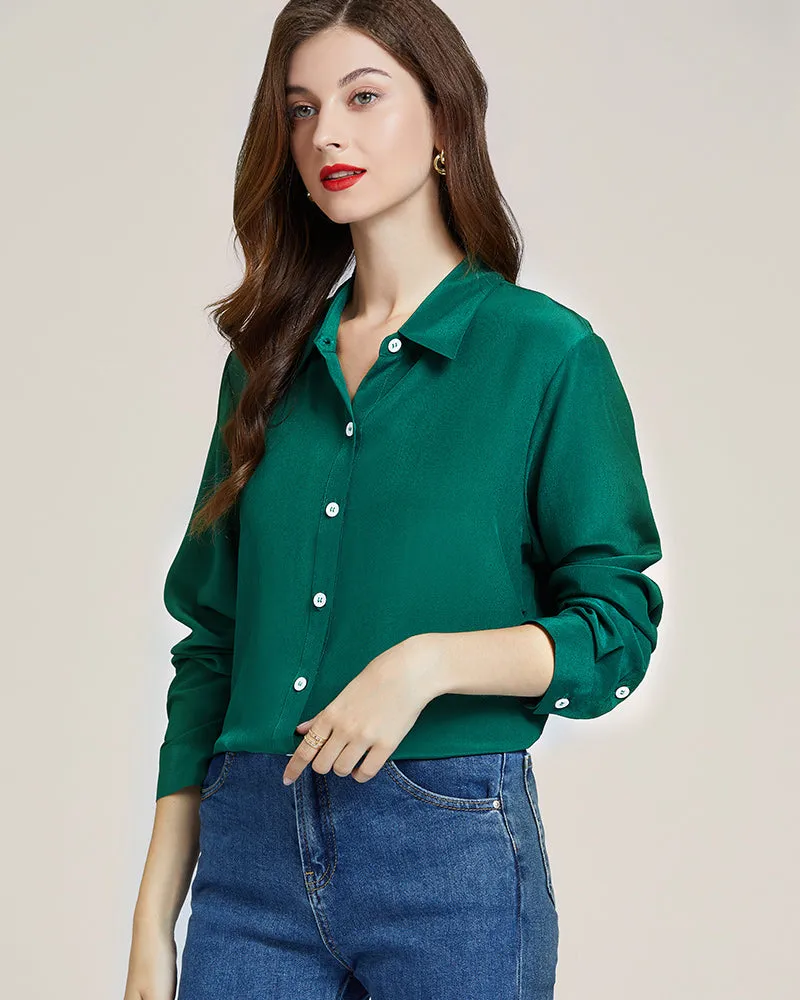 Silk Classic Long-Sleeve Women Shirt sold by DAISYSILK product image thumbnail 2