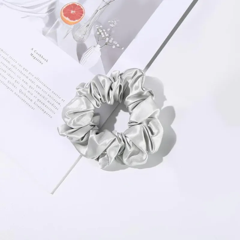 22 Momme 3.5 CM Midi Light Silk Hair Bands Scrunchy sold by DAISYSILK