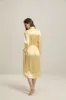 22 Momme Contra Trim And Full Length Silk Robe sold by DAISYSILK