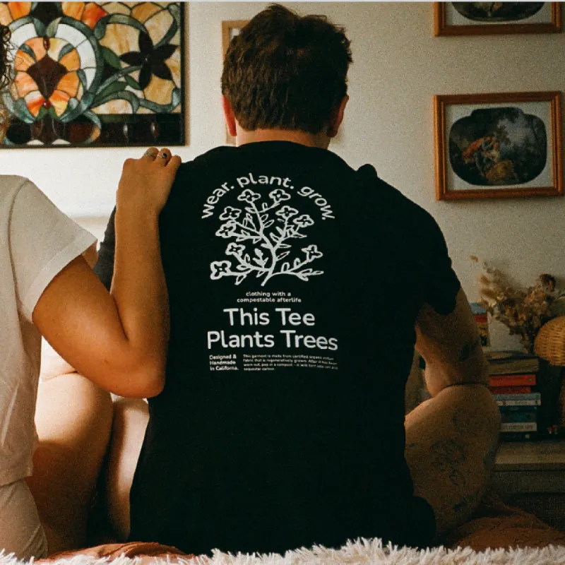 WEAR.PLANT.GROW. UNISEX ORGANIC COTTON T-SHIRT sold by KENT