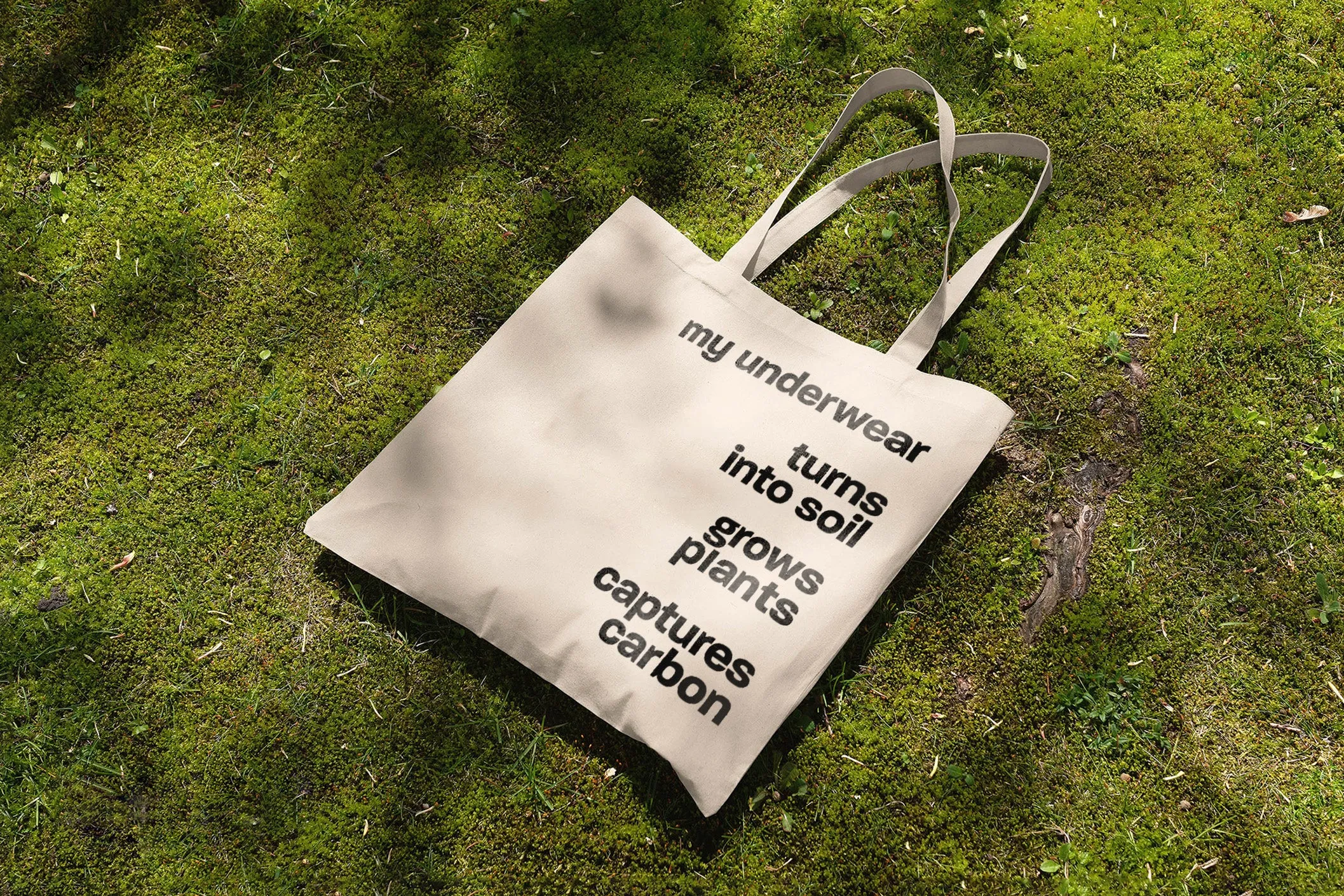 Organic Cotton Reusable Tote | My Underwear Captures Carbon sold by KENT product image thumbnail 3