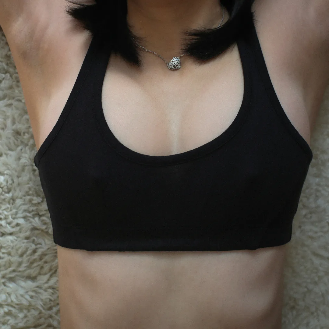 Semi-Sheer Organic Supima Cotton Scoop Soft Bra sold by KENT product image thumbnail 2