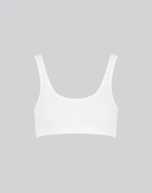 Semi-Sheer Organic Supima Cotton Scoop Soft Bra sold by KENT