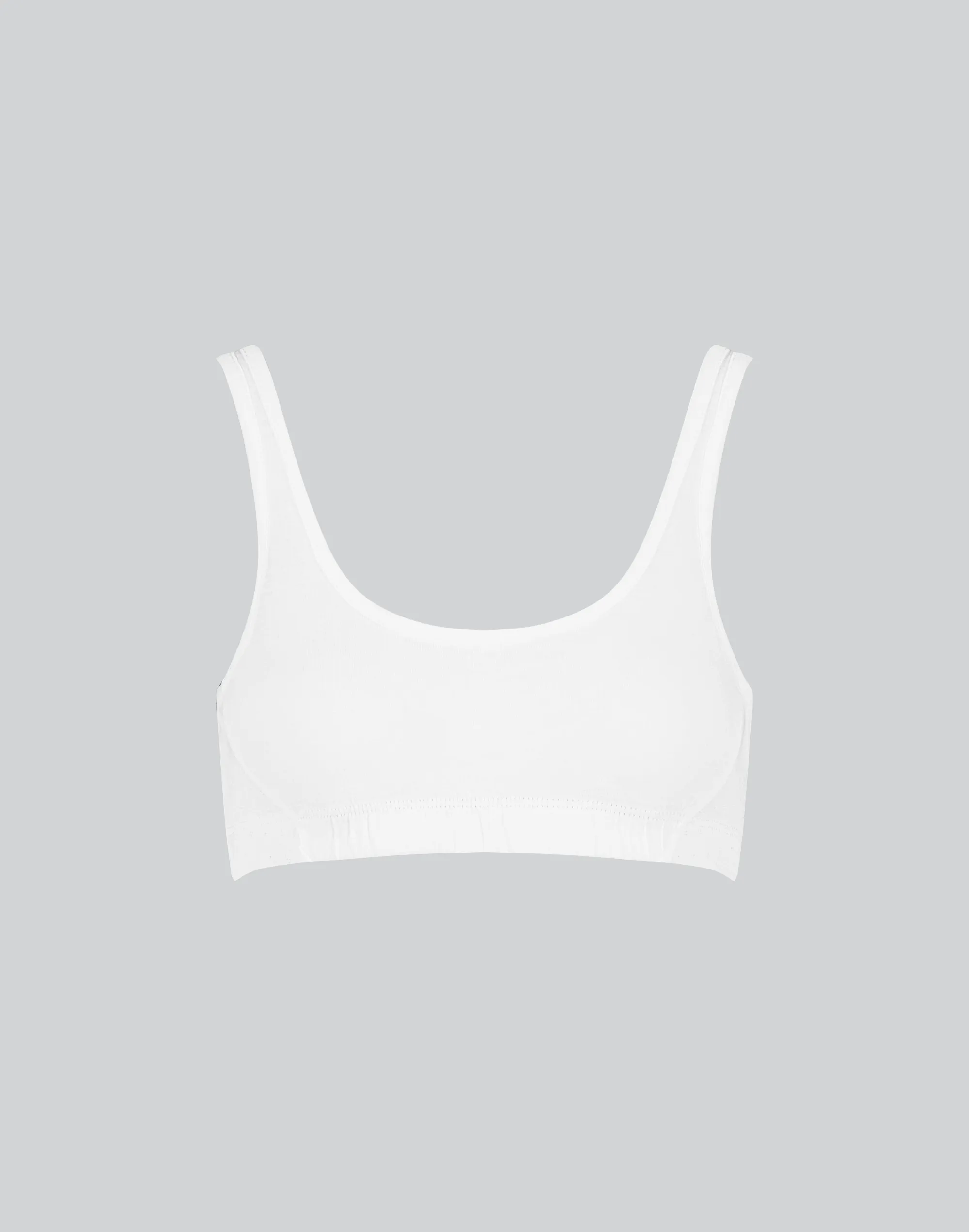 Semi-Sheer Organic Supima Cotton Scoop Soft Bra sold by KENT