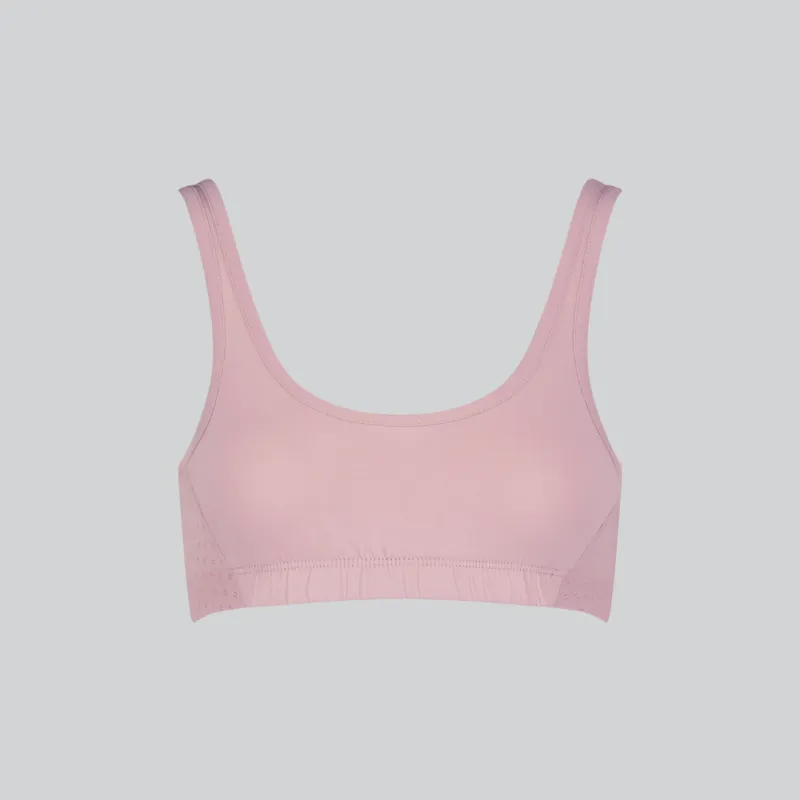 Semi-Sheer Scoop Soft Bra in Blossom Pink made by KENT