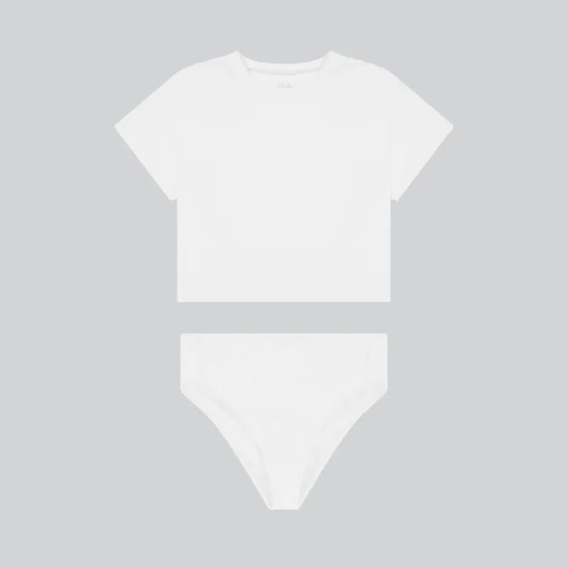 Organic Crop Top & High-Waist Set sold by KENT