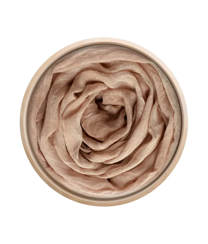 Bamboo Scarf Solid Beige 79 made by Mar Soreli