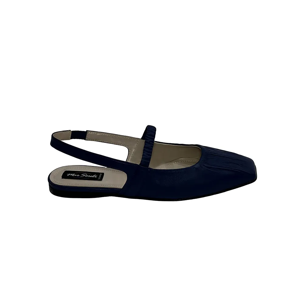 Koala Slingback Flat Blue sold by Mar Soreli product image thumbnail 2