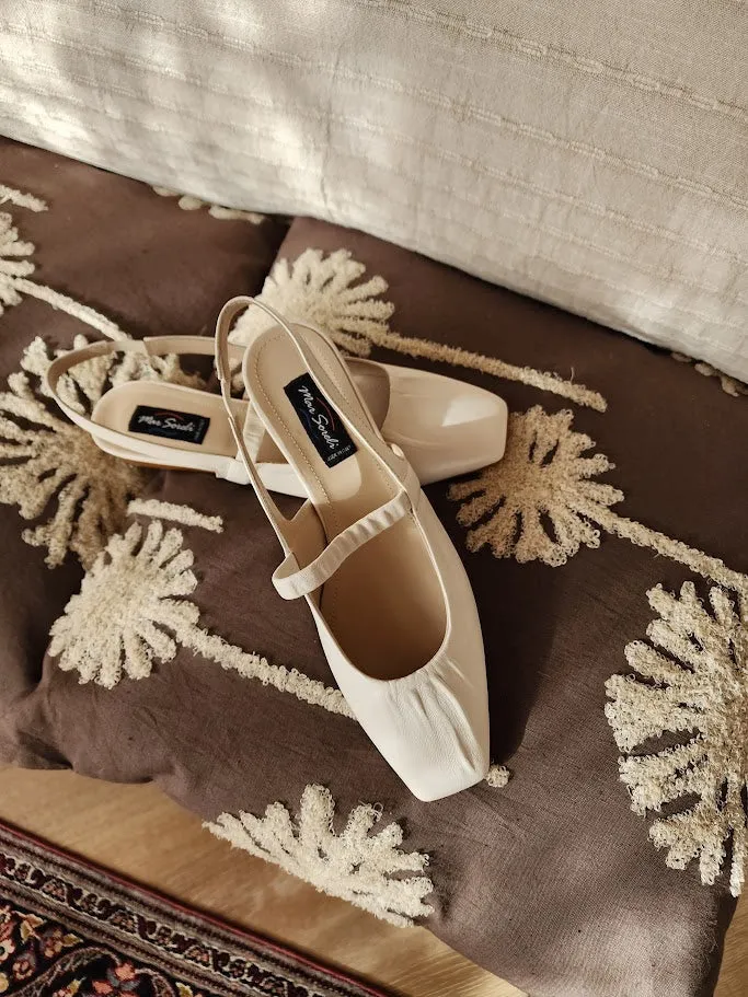 Koala Slingback Flats Latte sold by Mar Soreli product image thumbnail 4