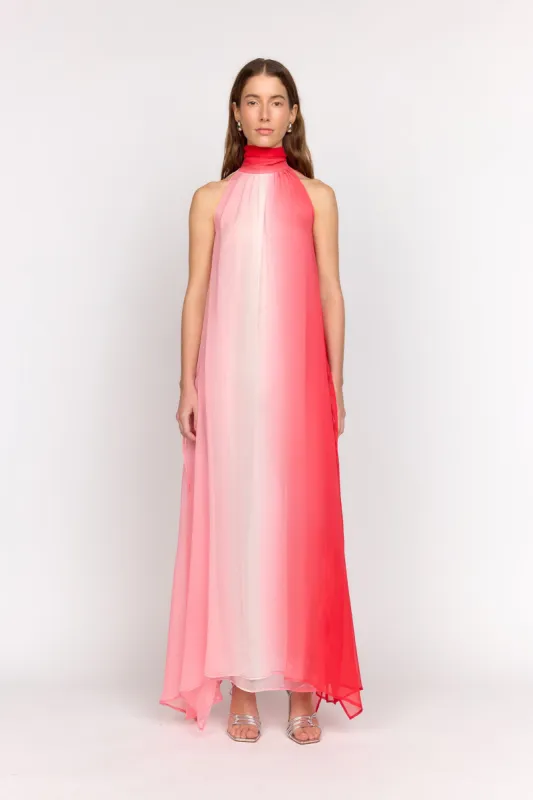 Felicity Dress - Pink Dip Dye sold by Modatrova