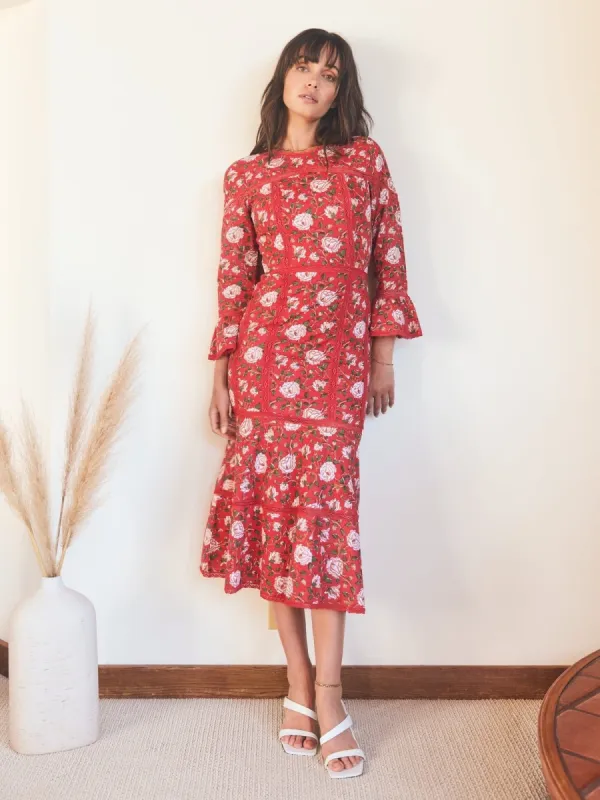 Tina Fluted Pencil Dress sold by Modatrova