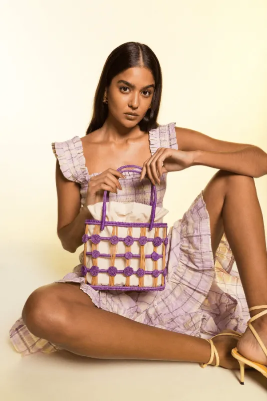 Amalia Purple/Camel sold by Modatrova