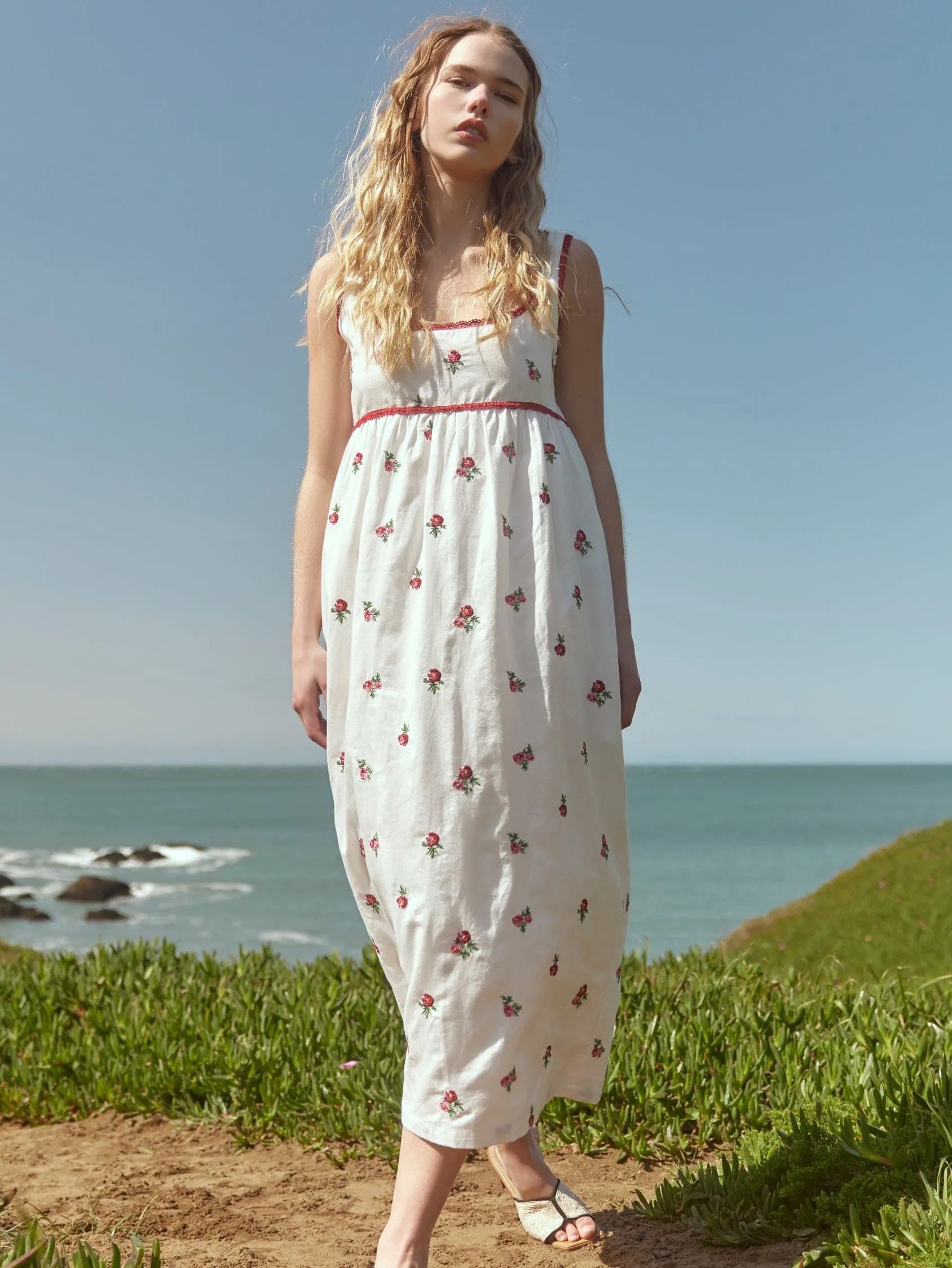 Emily Embroidered Midi Dress sold by Modatrova product image thumbnail 2