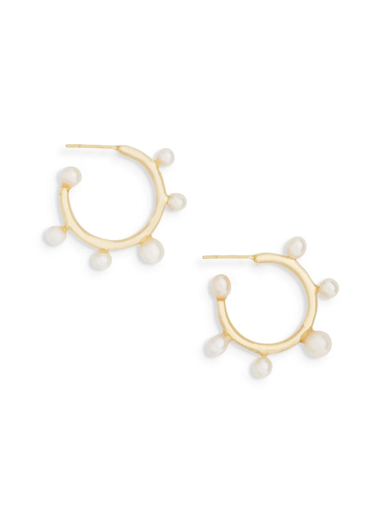 Pearl Hoops | Small sold by Modatrova